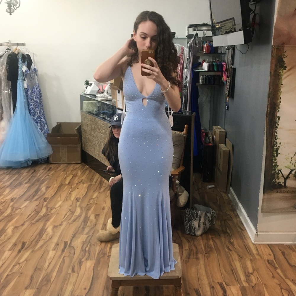 JOVANI Blue Prom Dress